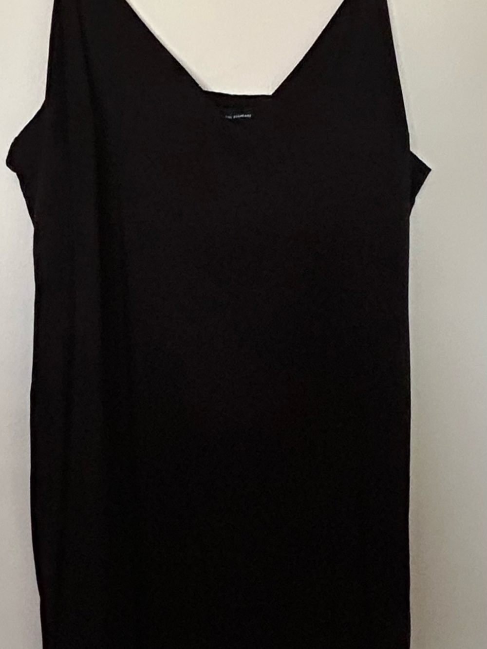 Universal Standard Black Slip Dress - Simple V-Neck